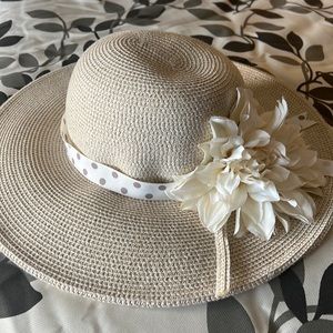 Cream Color Custom made Hat. Springtime